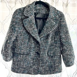 Semantiks Tweed 3/4 Sleeve Jacket - Size 8